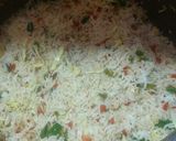 A picture of step 4 of Veggi fried rice.