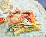 A picture of step 3 of Creative Kimchi Spring Roll Wraps.