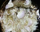 A picture of step 4 of Thai green rice with fried fish.