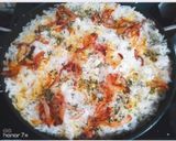 A picture of step 5 of Dum aloo biryani.