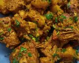 A picture of step 5 of Jackfruit potato masala.