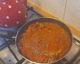 A picture of step 6 of Turkish inspired quick pasta.