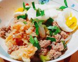รูปขั้นตอนการทำที่ 3 ของ ยำไข่ต้มหมูสับจี๊ดจ๊าด Low carb