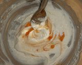 A picture of step 2 of Orange lemon posset shoters.