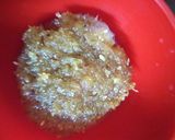 A picture of step 1 of Moong dal pithe.