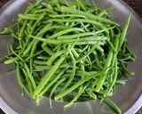 A picture of step 1 of मोगरे की फली,आलू की सब्जी.