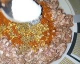 A picture of step 3 of Kachy Qeemy Ke Kabab.
