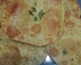 A picture of step 3 of Aloo Palak Puri with Chana Masala jhor.