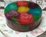 Foto langkah ke 7 dari resep Puding Kaca Lapis Cokelat.