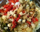 A picture of step 4 of Escalivada with Salted Cod.