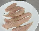 Foto del paso 1 de la receta: Tiras de pollo en airfryer con salsa de yogur griego