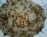 A picture of step 4 of Mujadara Rice.