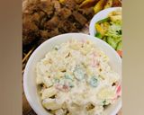 A picture of step 5 of Grilled Beef Skewers with Macaroni and Salad!.