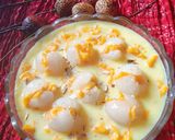 मैंगो स्टफ्ड लीची विथ मैंगो फ्रूट कस्टर्ड (झटपट से बनाए) रेसिपी चरण 8 फोटो