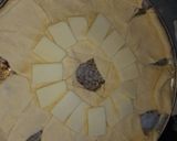A picture of step 4 of Philly cheesesteak crescent roll.