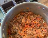 A picture of step 2 of Sweet Potato, Duck, and Chorizo Shepherd’s Pie.
