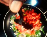 A picture of step 6 of Spanish omelet#Endofyearchallenge.