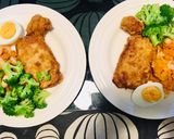 香煎里肌佐地瓜鮮蝦花的食譜步驟7照片