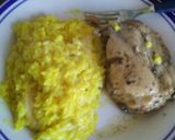 Foto del paso 6 de la receta: Pollo en bolsita para horno y arroz