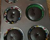 A picture of step 6 of Choco lava cake.