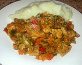Foto del paso 7 de la receta: Estofado de soja con puré de patatas (vegetariano)