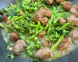 A picture of step 7 of Pasta with Broccoli Rabe and Italian Sausage.
