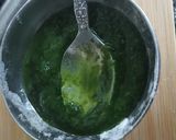 A picture of step 1 of Spinach Corn Ravioli in white sauce.