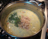 A picture of step 6 of Leek and clam corn chowder.
