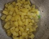 A picture of step 2 of Sabudana khichdi (sago khichdi).