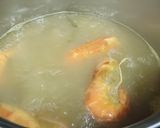 Hình bước làm 1 của món Canh rau muống nấu tôm càng xanh chua cay