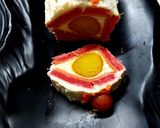 A picture of step 7 of Gulab Jamun Swiss Roll.