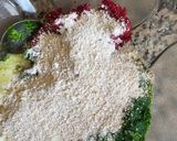 A picture of step 3 of Spinach Oats Tikki.