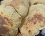 A picture of step 6 of Egyptian Whole Wheat Flatbread on the Stovetop.