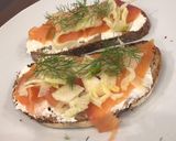 A picture of step 3 of Salmon & Fennel Rye Toast.