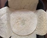 A picture of step 2 of Giant stuffed vegan tortillas.