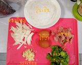 รูปขั้นตอนการทำที่ 1 ของ วุ้นเส้นผัดไข่ใส่แหนม