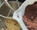 A picture of step 4 of Gluten Free~ Almond and Cocoa Truffles covered in Vanilla or Milk Chocolate.