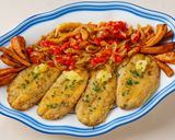 Foto del paso 1 de la receta: Filetes de caballa y boniato al horno con verduritas pochadas