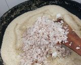 A picture of step 2 of Rawa Coconut Gud Laddoos.
