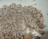 Hình bước làm 1 của món Thịt xay kho chả chiên
