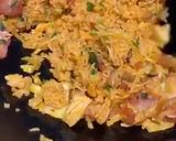 A picture of step 3 of Kimchi fried rice.