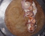 A picture of step 4 of Chicken mayo roll.