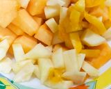 A picture of step 1 of Tangu fruit chaat.