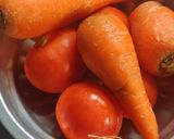 A picture of step 1 of Roasted carrot soup with pav.
