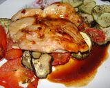 Foto del paso 14 de la receta: Fila de verduras con pollo al limón
