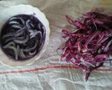 A picture of step 1 of Rainbow Noodles.