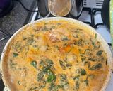A picture of step 6 of Salmon Spinach butter Cream.