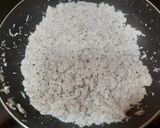 A picture of step 1 of Coconut Barfi.