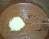 Foto langkah ke 3 dari resep Brownies kukus mekar tanpa telur.