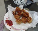 A picture of step 2 of Cheese potato balls #cookpadramadan.